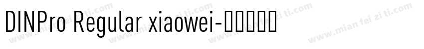 DINPro Regular xiaowei字体转换